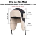 thumbnail image 2 of KANCOKIT Unisex Winter Trapper Hat with Ear Flaps, Warm Winter Russian Aviator Ushanka Ski Cap for Men Women, Yellow, 2 of 6