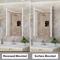 thumbnail image 4 of Lxmons 16''x24'' Aluminum Bathroom Cabinets Wall Mounted With Led Mirror,1 Outlet 2 USB Ports Left Hinged, 4 of 8