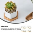 thumbnail image 5 of UPKOCH 4 Sets White Ceramic Planter Containers for Plant Lovers at Home, 5 of 8