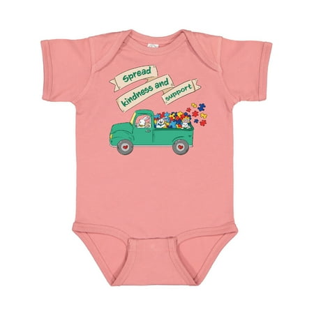 

Inktastic Spread Kindness and Support Autism Bunnies Gift Baby Boy or Baby Girl Bodysuit