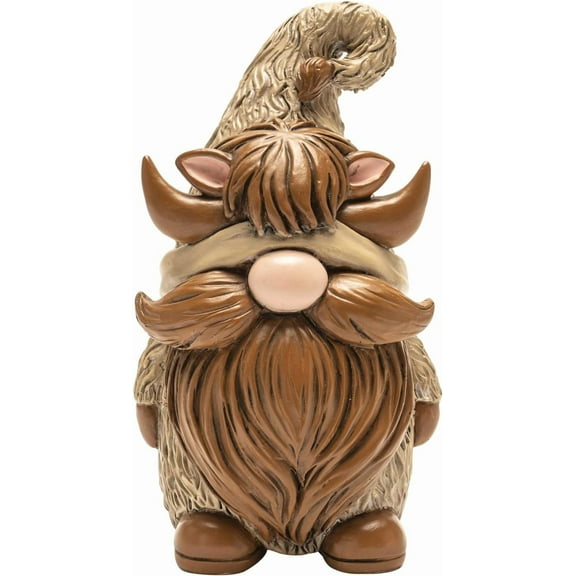 Highland Cow Gnome Figurine Decor, Scottish Home Kitchen Office Table Tiered Tray Decoration, Resin Statue Cow Lovers Gift