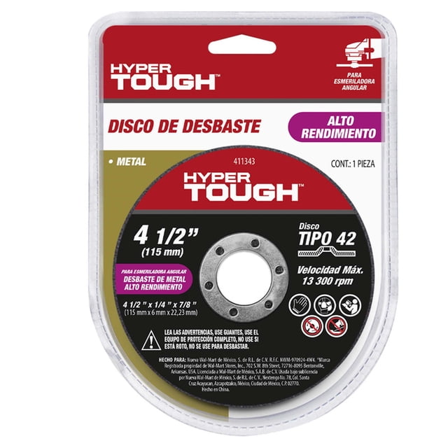 Disco Desbaste De Metal 2" Metal 4 1/2" X 6mm Tipo 27 3 Pack