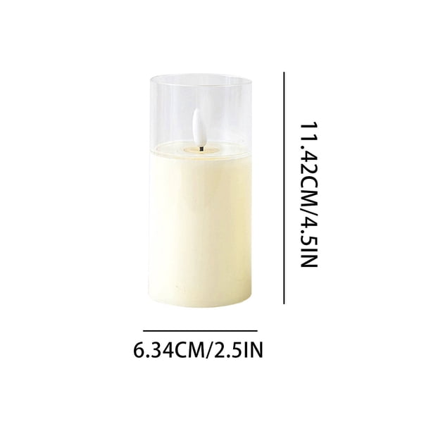 Vela electrónica LED Luz de noche Decoración de luz de ambiente navideño Wmkox8yii HKAHFKAH1614