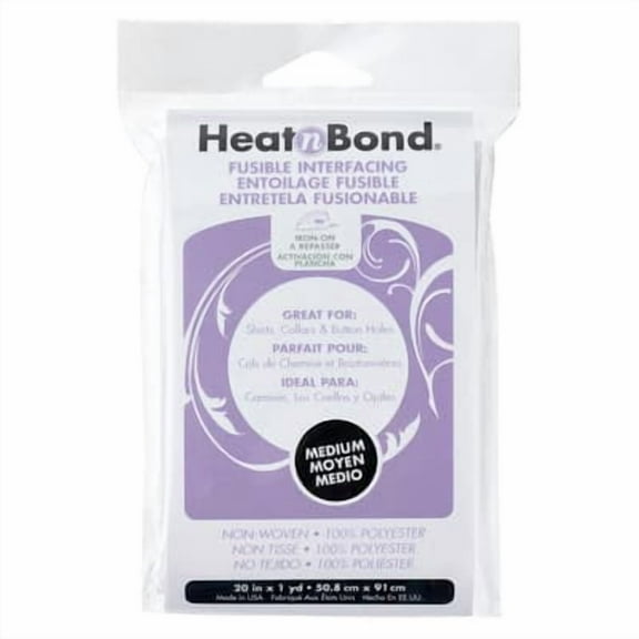 Heat N Bond Non-Woven Medium Fusible Interfacing, 12 Pack