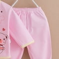 thumbnail image 4 of Linfrsh Preemie Baby Girl Clothing Preemie Twin Baby Boy Clothes Baby 5PCS Sleeve +Bib Tops+Hat+Pants Long Girls Outfits Long Sleeve Cute Pink,0-3 Months, 4 of 4