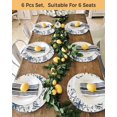 thumbnail image 4 of 13 Inch Round Placemats Set of 4, Farmhouse Non Slip Heat Insulation PP Table Mats, Blue Country Texas Star Vintage Berries Wooden Washable Place Mats for Kitchen Dining Party Table Decor, 4 of 7