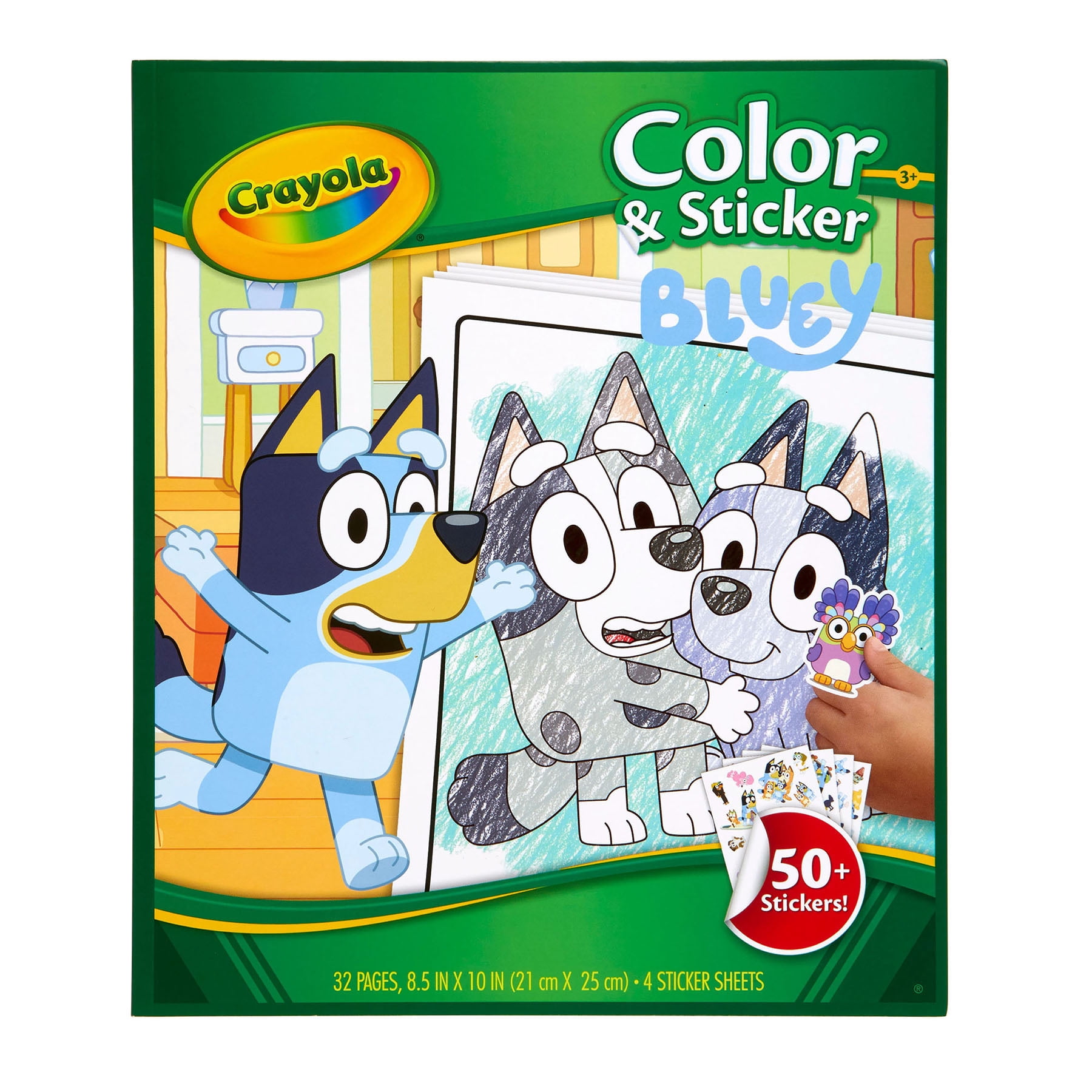 Crayola Color & Sticker Book, Bluey, Pack of 3