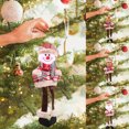 thumbnail image 1 of Árbol de Navidad Adornos colgantes Muñeca A cuadros Colgando Pierna Colgante Anciano Wmkox8yii gf11806, 1 of 9