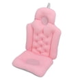 thumbnail image 3 of Bath Back Support Cushion, Bathtub Cushion Breathable Soft Safe Spine Protection Fast Drying  For Home  Pink, 3 of 8