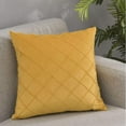 thumbnail image 5 of [IN2X177-13 Gray] Square Velvet Solid Plain Pillow (With/Without Inserts), 5 of 10