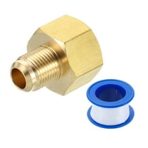 Brass Pipe Fitting, 3/8 SAE Male x 5/8 SAE Female Pipe Adapter