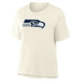 thumbnail image 4 of Women's Fanatics Cream Seattle Seahawks Dove Legacy T-Shirt, 4 of 5