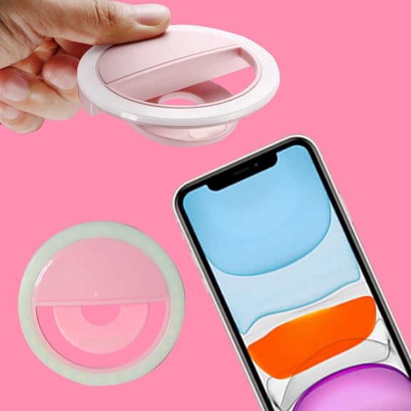 Mini Portable Selfie Led Light For Taking Photos, Ring Light Selfie (Pink)