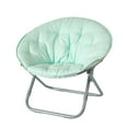 thumbnail image 3 of Urban Shop Large Microsuede Saucer Chair, Aqua, 30", 3 of 7