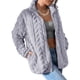 thumbnail image 3 of Women's Wool Coat Zipper Stand-Up Collar Pocket Coat Sky Blue XXXXL, 3 of 4