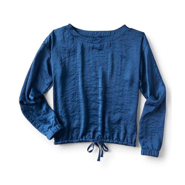 Blusa de punto de Manga larga Aeropostale Azul Pequeña