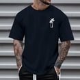 thumbnail image 2 of JAJAHO Mens Hawaii Beach Graphic Tee Summer Casual Oversized Short Sleeve T Shirt Crew Neck Baggy Vintage Streetwear Versatile Tops, 2 of 4