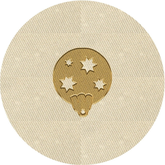 Ahgly Company Machine Washable Indoor Round Transitional Moccasin Beige Area Rugs, 3' Round