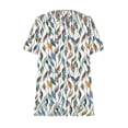 thumbnail image 4 of Ovzne Robes pour Femmes 2025 Robe pour Femme Robe Ample à Manches Courtes à la Mode Style Rétro Imprimée à Col Rond Robe Grande Taille Robe à Col Rond pour Femmes Robe Grande Taille à Manches Courtes, 4 of 6