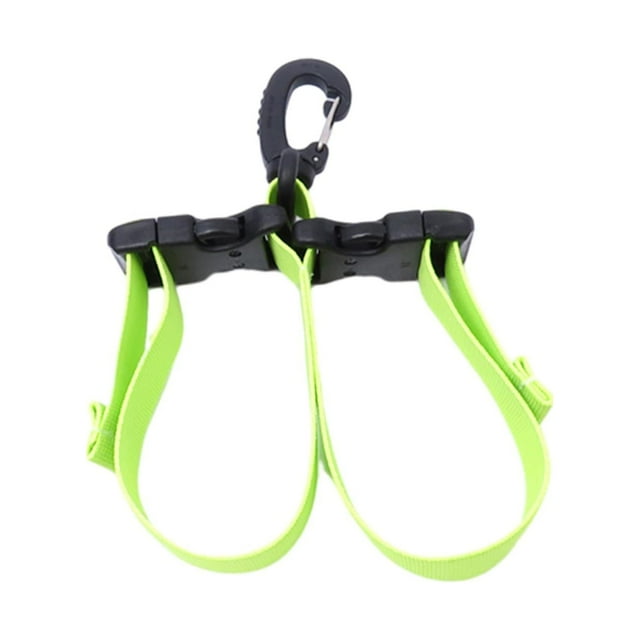Correa para aletas de buceo, hebillas de liberación rápida, hebillas dobles, accesorios de buceo, hebillas de aletas para buceo, equipo para adultos Verde