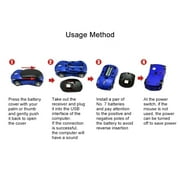2.4GHz Wireless Mouse Cool 3D Sport Car Shape Ergonomic Optical Mice with USB Receiver for PC Laptop Computer Kids Girls Small Hands