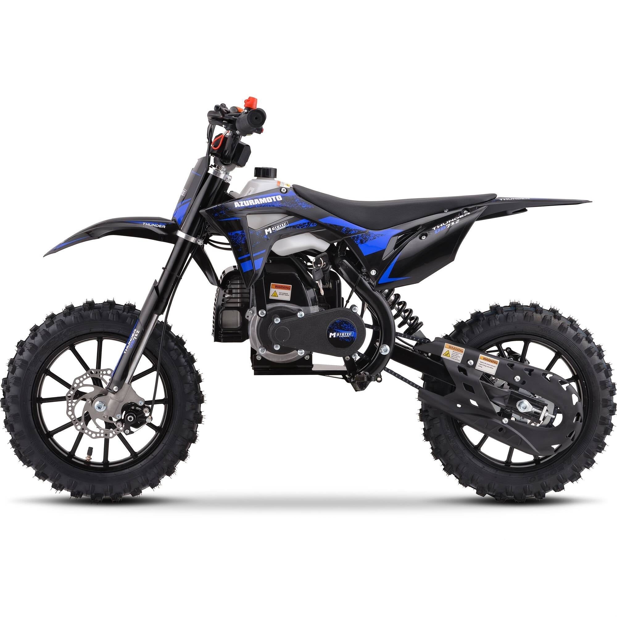 SAY YEAH 50cc Dirt Bike,Gas Dirt Bike for Ages 10+,with 15" Off-Road Tires & Chromoly Frame,50*32*23in,Blue
