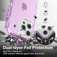 thumbnail image 3 of For iPhone 12 Pro Max [6.7-inch] Heavy Duty Shockproof Protection Phone Cases, Anti-Drop, Triple Layer Transparent Protective Back Cover Case, 3 of 6