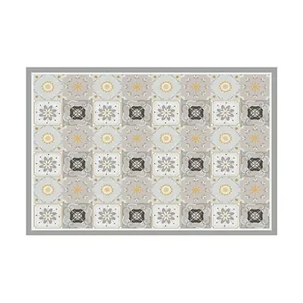 Davanti Vinyl Floor Mat - Yellow Tile - 2'x3'