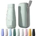 thumbnail image 1 of Mini Compact Travel Sun Umbrella with Case - Small UV Protection Umbrella, Lightweight Portable Windproof Parasol for Women, Men & Kids, Square Box Design, 1 of 4