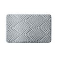 thumbnail image 2 of Blueek Cozy Non-slip Bathroom Door Mat - 19x31 Inch - Soft Polyester Velvet, Highly Absorbent Enterance Rug for Home Safety,Gray, 2 of 6
