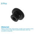 thumbnail image 3 of Uxcell Knurled Thumb Nuts 8Pack M5 Carbon Steel Nut High Head Through Hole, Black, 3 of 5
