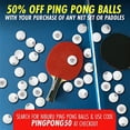 thumbnail image 1 of Nibiru Sport Ping Pong Paddles Set - Table Tennis Rackets and Balls, Retractable Net with Posts and Storage Case - Pingpong Paddle and Game Table Accessories (4-Player Set), 1 of 5
