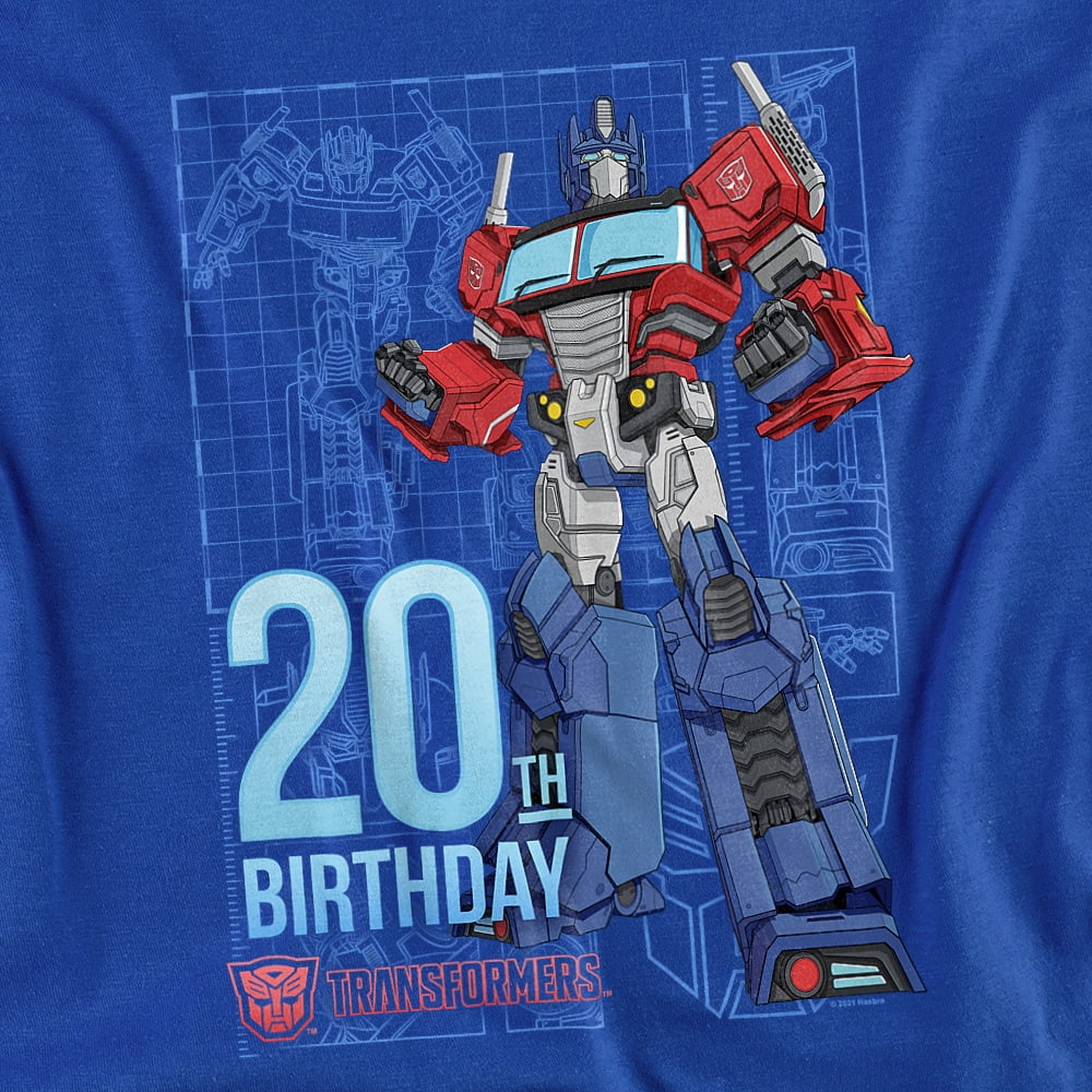 Transformers T-Shirt Optimus Prime 20Th Birthday Unisex Graphic Tee For Men & Women