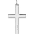 thumbnail image 3 of Sterling Silver Rhodium-Plated Cross Pendant Made In United States qc9685, 3 of 5