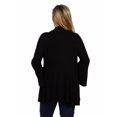 thumbnail image 3 of 24seven Comfort Apparel Bell Sleeve Flared Open Front Maternity Cardigan, 3 of 4