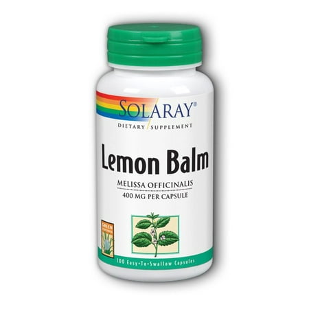 Lemon Balm by Solaray - 100 Capsules (Best Lemon Balm Extract)
