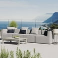 thumbnail image 3 of Modway Saybrook Outdoor Patio Upholstered 4-Piece Sectional Sofa in Gray, 3 of 10