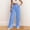 Sky Blue, variant on Woman Pants Wide Leg Dress Pants Baggy Sky Blue Pants Casual Outfits Comfy Work Pants Work Pants Womans Dress Pants