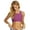 Amethyst, variant on Active High Neck Crop Bikini Top, Removable Cup, Athleisure (Women’s)