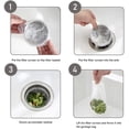 thumbnail image 2 of 200 Piezas Filtros de Malla Filtro de Alcantarillado Bolsas de Filtro de Fregadero Desechables con Caja de Almacenamiento, para Fregaderos de Cocina y Baño brillar Electrónica, 2 of 5