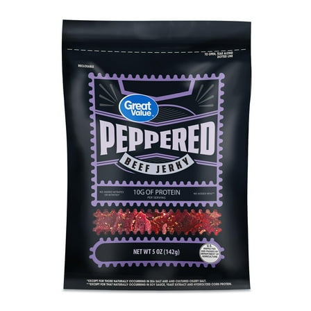 Great Value Peppered Beef Jerky, 5 oz