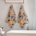 thumbnail image 2 of Coolnut Halloween Pumpkin Pattern Hand Towels 2 PCS, Ultra Soft and Highly Absorbent, Cute Spooky Season Decorative Fingertip Towel for Home, Bathroom, Kitchen, 28.3"x14.4", 2 of 4
