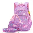 thumbnail image 1 of 3pcs/set Bow Print Schoolbags for Teen Girls Primary Waterproof Kids Backpack Student Princess Backpack Children's Bookbag Rucksack, 1 of 4