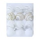 thumbnail image 2 of Christmas Decorations 12 Piece Flocked Christmas Balls Christmas Decoration SetMultiple Styles Of Christmas Tree Decorations Can Also Be Used For Other Party, 2 of 6