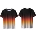 thumbnail image 7 of ZUKMRJPC Mens Workout Tops Short Sleeve Crewneck Fashion Gradient Color Summer Tops Casual Lightweight Gym Athletic T Shirts Unisex, 7 of 7