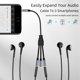 thumbnail image 5 of Cable divisor de auriculares sweethay conector de 3,5mm adaptador de audio Hembra a 3 macho, 5 of 6