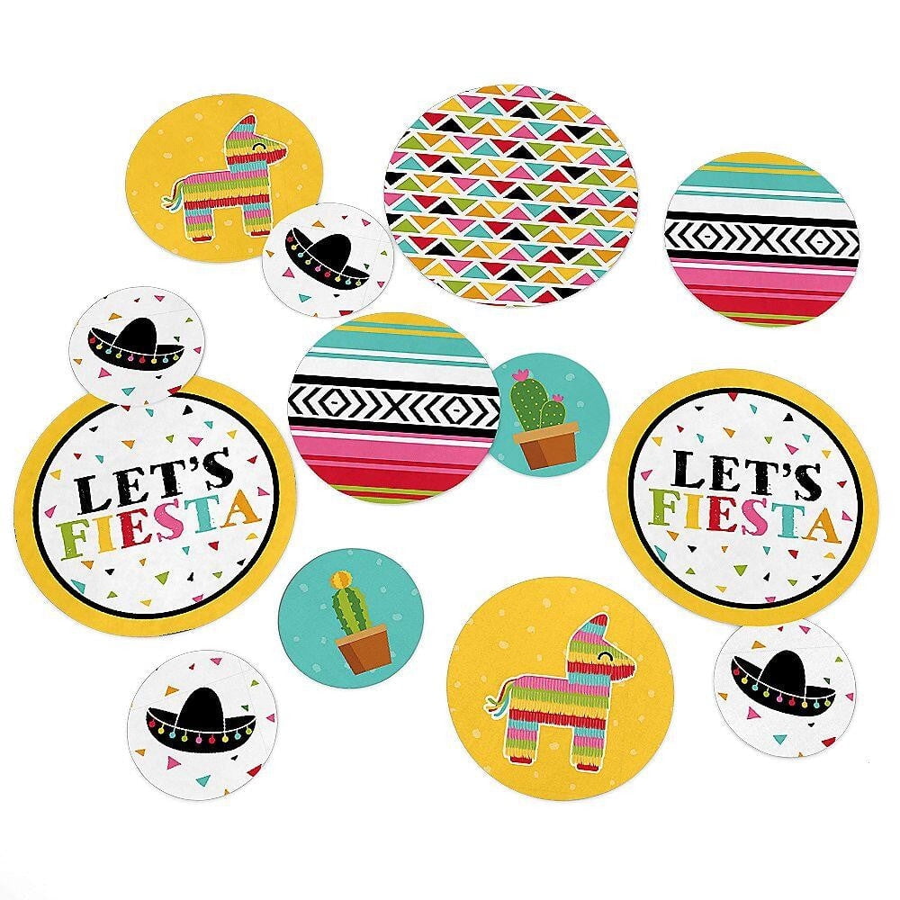 Big Dot of Happiness Let's Fiesta Mexican Fiesta Party Giant Circle