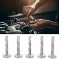 thumbnail image 4 of Crossed Screw M4.2 Screw Stainless Steel Screw Self-tapping Screw Set 500pcs Self Tapping Screws 410 Stainless Steel M4.2x25mm Screw Crossed Grooves Deep Thread, 4 of 8