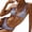 Flower Color 1, variant on Women Swimsuit Thong Micro Bikini Ditsy Floral 2 Piece Sets Bathing Suit Color Block Bandeau Swim Top Flower Color 9 S