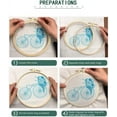 thumbnail image 6 of Cartoon Simple Robin Bird DIY Stamped Cross Stitch Kits Easy for Beginners Children with Hoop 11CT Needlepoint Counted Embroidery Kits Art Craft Wall Decoration 14x14inch(3), 6 of 9